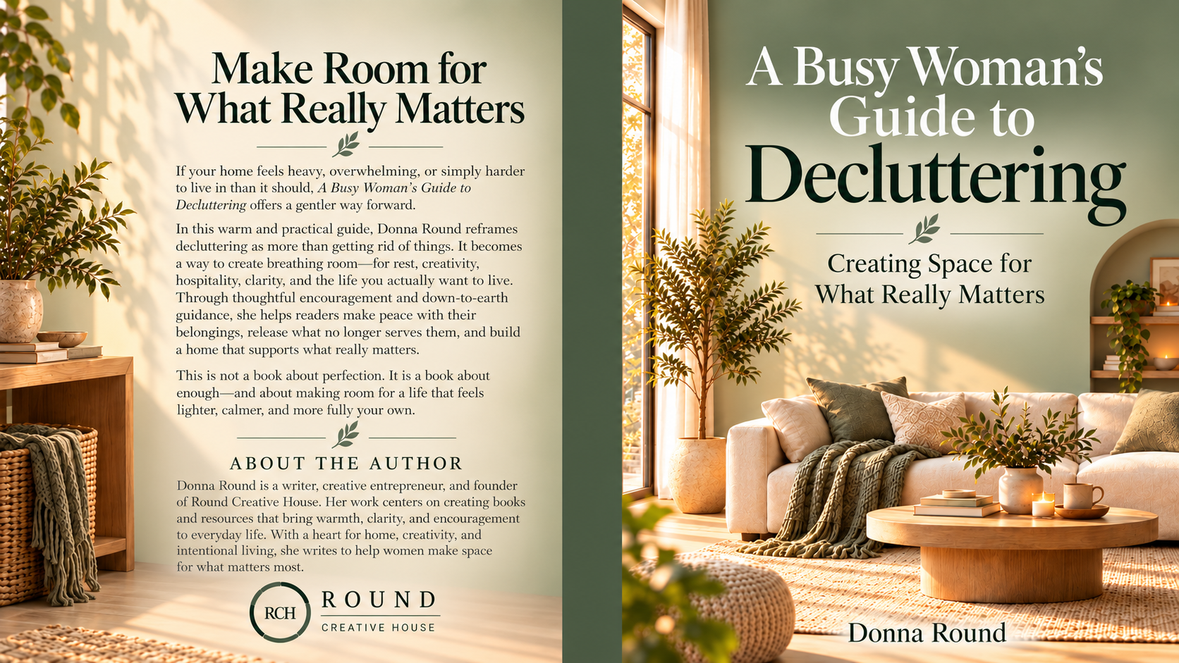 Remastered cover for A Busy Woman’s Guide to Decluttering by Donna Round